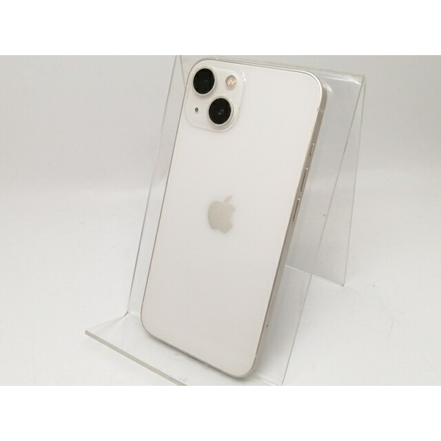 【中古】Apple au 【SIMフリー】 iPhone 13 128GB スターライト MLND3J/A【津田沼】保証期間１ヶ月【ランクB】