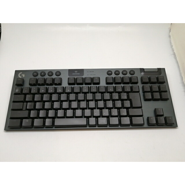 【中古】Logicool G913 TKL LIGHTSPEED Wireless RGB Mechanical Gaming Keyboard-Clicky G913-TKL-CKBK [カーボン(ブラック)]【津田沼】保証期間１週間