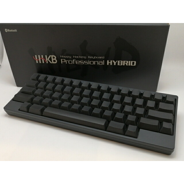 【中古】PFU Happy Hacking Keyboard Professional HYBRID Type-S 無刻印／墨（英語配列） PD-KB800BNS【津田沼】保証期間１週間