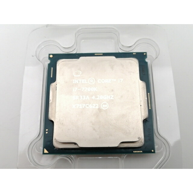 【中古】Intel Core i7-7700K (4.2GHz/TB:4.5GHz) BOX LGA1151/4C/8T/L3 8M/HD630/TDP91W【津田沼】保証期間１週間｜じゃんぱら店