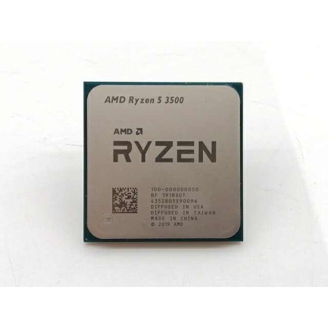 【中古】AMD Ryzen 5 3500 (3.6GHz/TC:4.1GHz) bulk AM4/6C/6T/L3 16MB/TDP 65W【津田沼】保証期間1週間