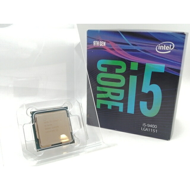 【中古】Intel Core i5-9400 (2.9GHz/結核症:4.1GHz/SRG0Y/R0) BOX LGA1151/6C/6T/L3 9M/UHD630/TDP65W【津田沼】引きうける継続期間１週