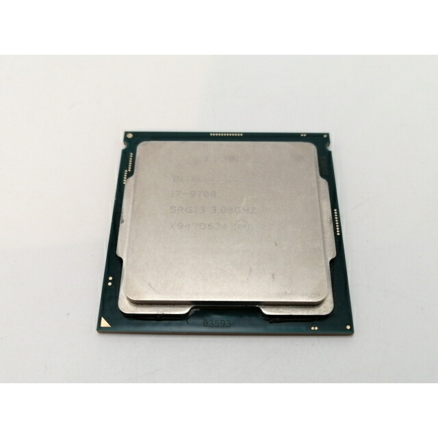 【中古】Intel Core i7-9700 (3GHz/結核症:4.7GHz/SRG13/R0) bulk LGA1151/8C/8T/L3 12M/UHD630/TDP65W【津田沼】引きうける継続期間１週