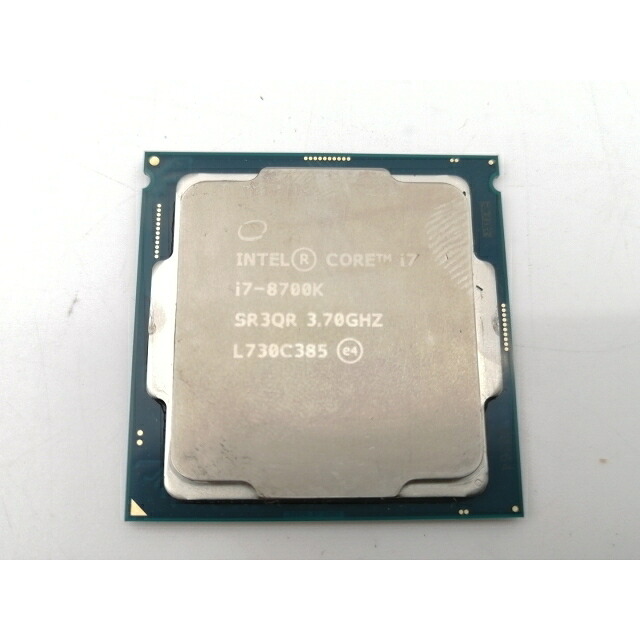 【中古】Intel Core i7-8700K (3.7GHz/結核症:4.7GHz) BOX LGA1151/6C/12T/L3 12M/UHD630/TDP95W【津田沼】引きうける継続期間１週