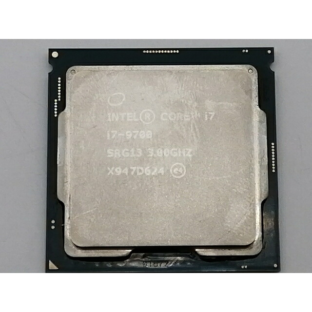 【中古】Intel Core i7-9700 (3GHz/結核症:4.7GHz/SRG13/R0) bulk LGA1151/8C/8T/L3 12M/UHD630/TDP65W【津田沼】引きうける継続期間１週