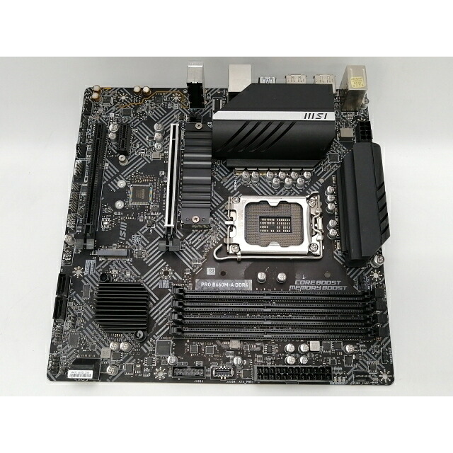 【中古】MSI PRO B660M-A DDR4 B660(DDR4)/LGA1700/2.5GbitLAN/MicroATX【川越クレアモール】保証期間１週間