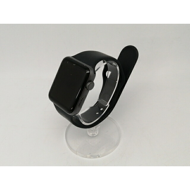 【中古】Apple Apple Watch Series3 42粍 GPS スペースグレイアルミニウム/黒いこと運動競技ダンス楽隊 MTF32J/A【川越クレアショッピングセンター】引き受ける継続期間１ヶ月【序列付けるC】