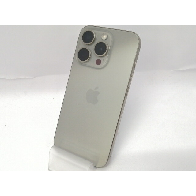 【中古】Apple docomo 【SIM無償性】 iPhone 15 Pro 128GB 自然的チタニウム MTU93J/A【川越クレアショッピングセンター】引き受ける継続期間１ヶ月【価値づけるA】