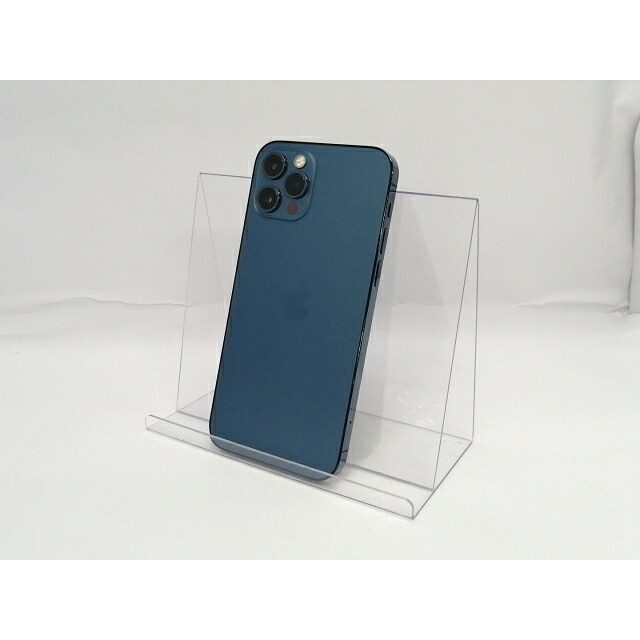 【中古】Apple SoftBank 【SIMロック解除済み】 iPhone 12 Pro 128GB パシフィックブルー MGM83J/A【川越クレアモール】保証期間１ヶ月【ランクB】｜じゃんぱら店