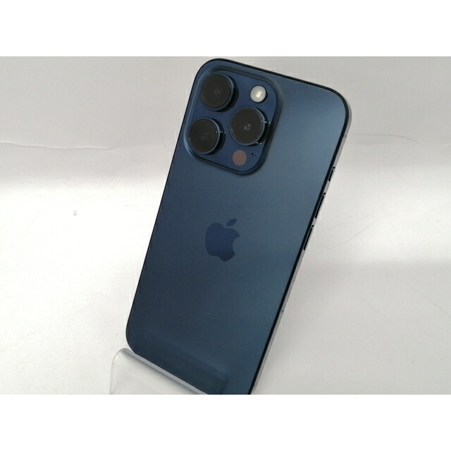 【中古】Apple SoftBank 【SIMフリー】 iPhone 15 Pro 128GB ブルーチタニウム MTUA3J/A【川越クレアモール】保証期間1ヶ月【ランクB】|じゃんぱら店