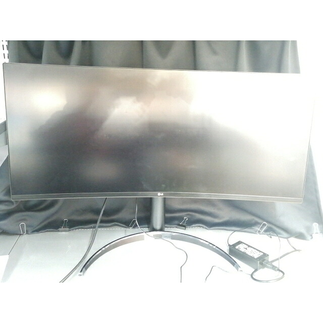 【中古】LG陰電子 UltraGear 34WP65C-B [34in/3440x1440/VA/非光輝/DP/HDMIx2/160サイクル/5ms/GtoG/FreeSync](2021)【川越クレアショッピングセンター】引き受ける継続期間１週