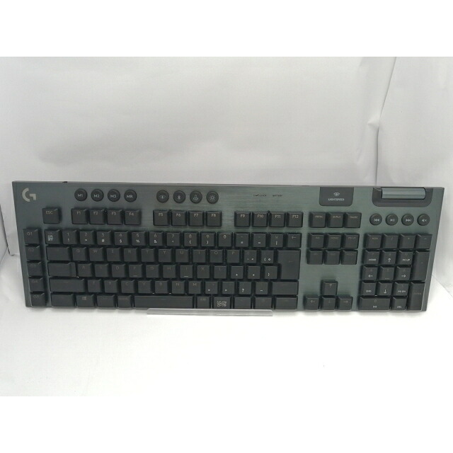 【中古】Logicool G913 LIGHTSPEED Wireless Mechanical Gaming Keyboard-Linear G913-LN [炭素黒いこと]【川越クレアショッピングセンター】引き請ける継続期間１週