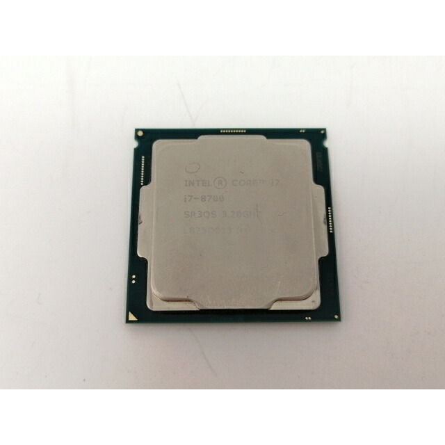 【中古】Intel Core i7-8700 (3.2GHz/TB:4.6GHz) bulk LGA1151/6C/12T/L3 12M/UHD630/TDP65W【川越クレアモール】保証期間１週間