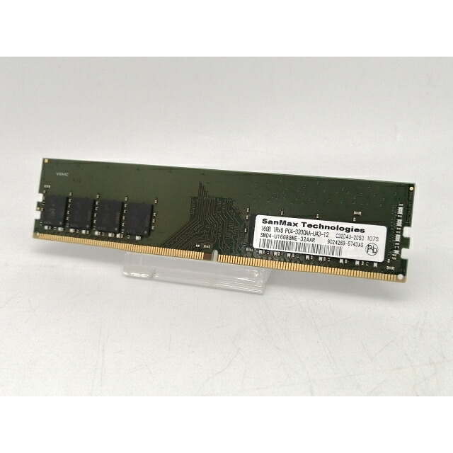 【中古】DDR4 16GB PC4-25600(DDR4-3200)【デスクトップPC用】【川越クレアモール】保証期間１週間 10,904円