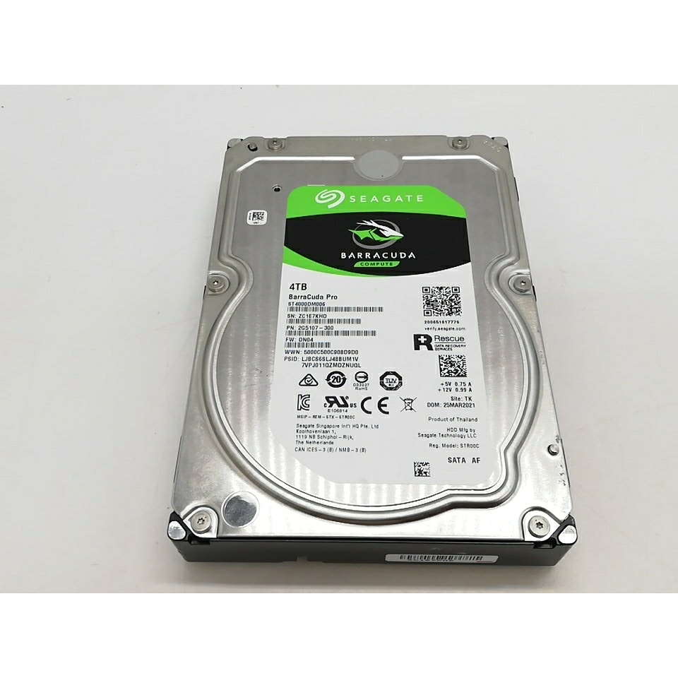 【中古】Seagate ST4000DM006 BarraCuda Pro 4TB/7200rpm/128MB/6Gbps【川越クレアモール】保証期間１週間