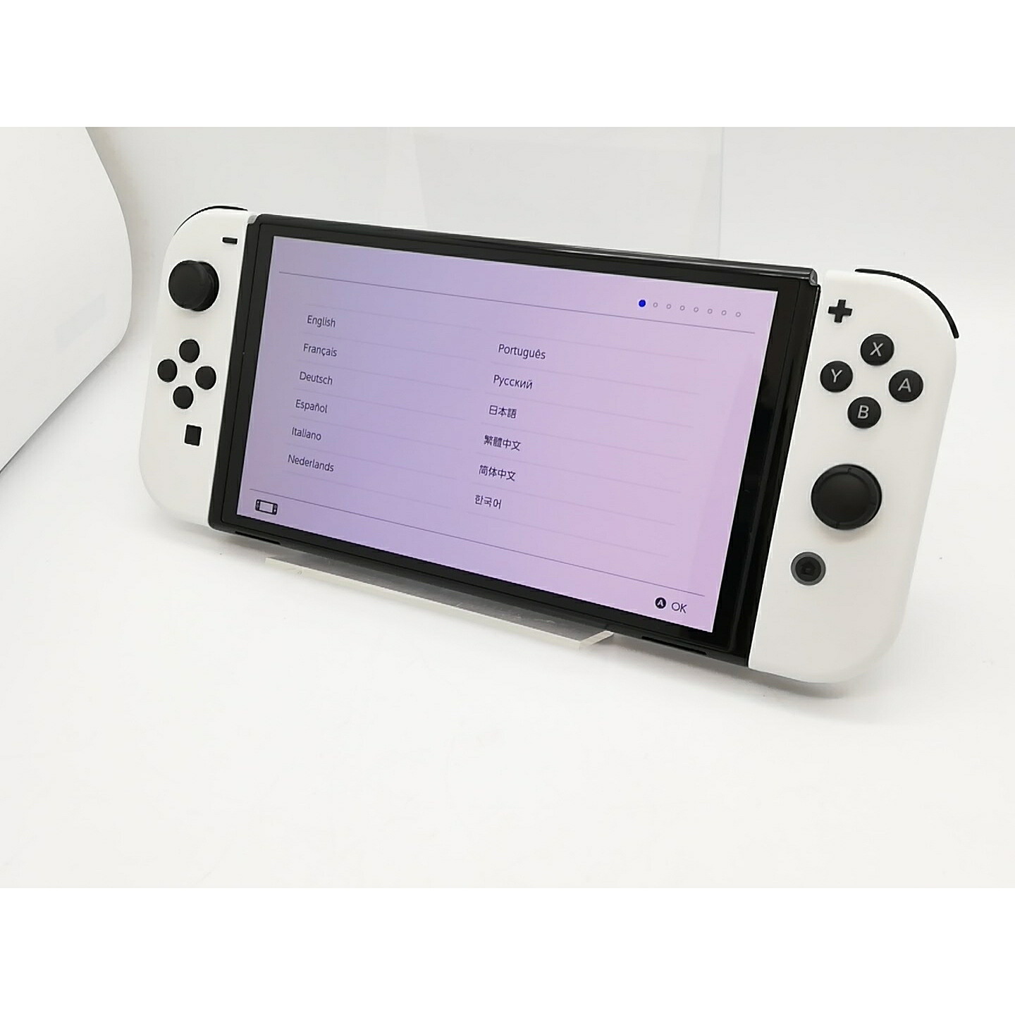 【中古】Nintendo Switch 本体 (有機ELモデル) HEG-S-KAAAA ホワイト 【2021年10月】【高崎モントレー】保証期間1ヶ月【ランクB】|じゃんぱら店