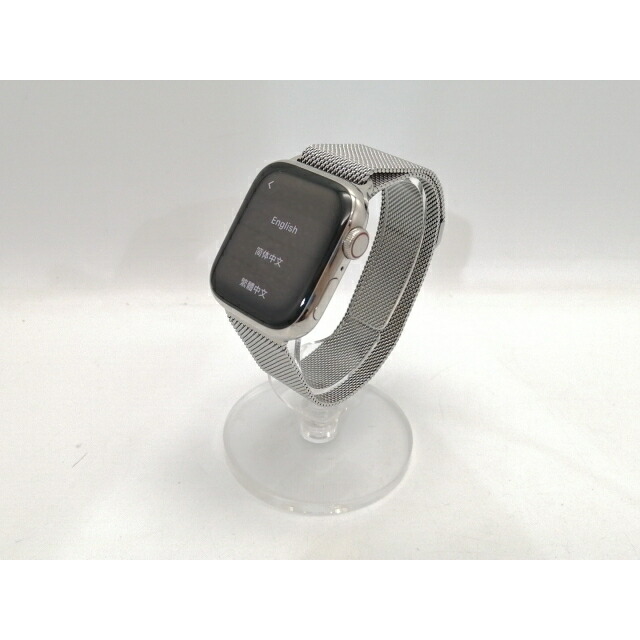 【中古】Apple Apple Watch Series7 41mm Cellular シルバーステンレス/ミラネーゼループ シルバー【高崎モントレー】保証期間１ヶ月【ランクC】