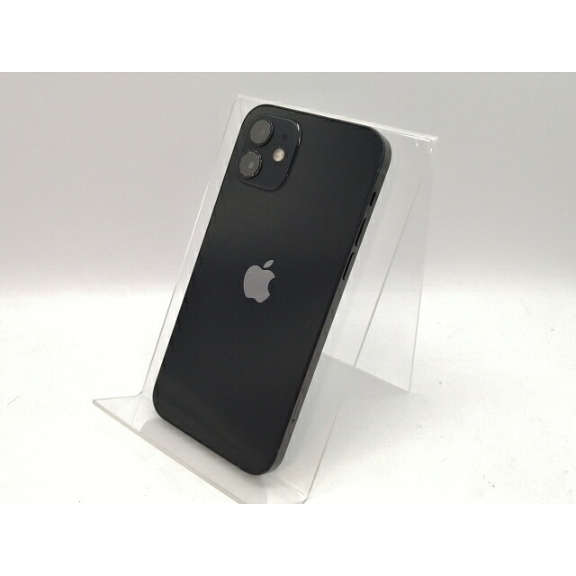 【中古】Apple docomo 【SIMロック解除済み】 iPhone 12 256GB ブラック MGJ03J/A【高崎モントレー】保証期間１ヶ月【ランクC】