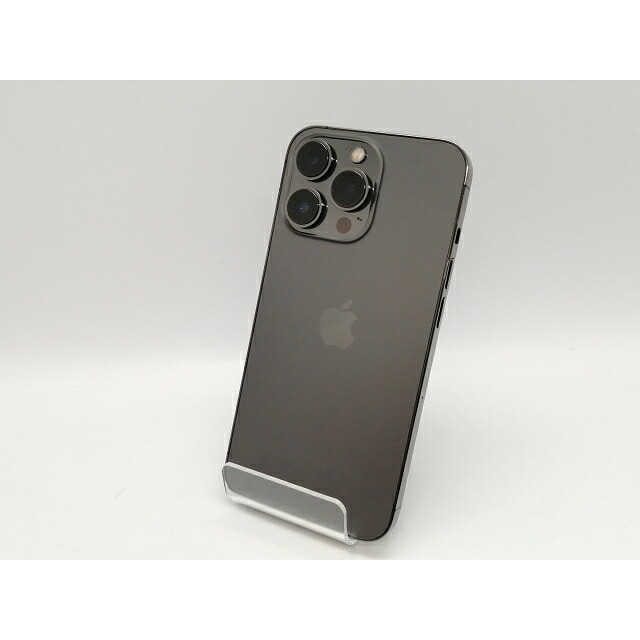 【中古】Apple au 【SIMフリー】 iPhone 13 Pro 128GB グラファイト MLUE3J/A【高崎モントレー】保証期間１ヶ月【ランクB】