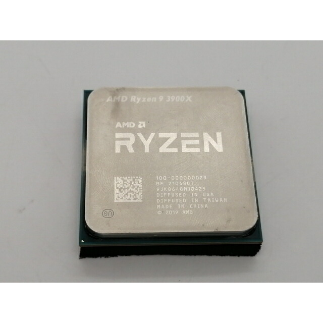【中古】AMD Ryzen 9 3900X (3.8GHz/TC:4.6GHz) bulk AM4/12C/24T/L3 64MB/TDP 105W【大須アメ横】引きうける継続期間１週