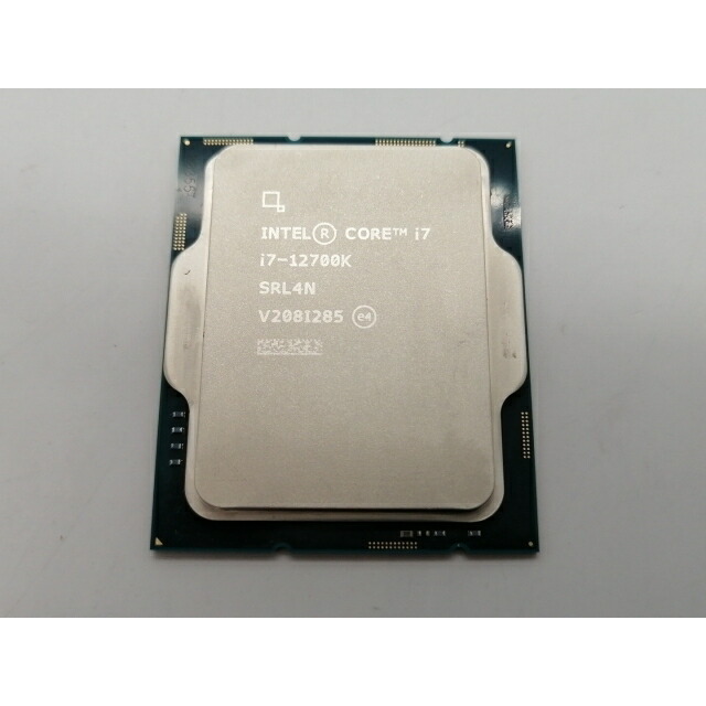 【中古】Intel Core i7-12700K(3.6GHz) Box LGA1700/12C(P:8C/E:4C)/20T/L3 25M/UHD770/PBP125W【大須アメ横】引きうける継続期間１週