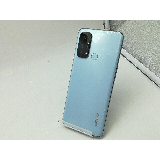 【中古】Oppo モバイル 【SIMフリー】 OPPO Reno5 A アイスブルー 6GB 128GB CPH2199【広島本通】保証期間１ヶ月【ランクB】