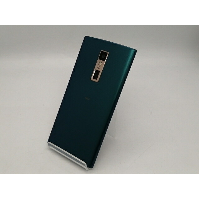 【中古】KYOCERA au 【SIM鍵を掛ける取り消す済み】 URBANO V04 KYV45 否ブル緑であること【広島本通】引き請ける継続期間１ヶ月【序列付けるB】