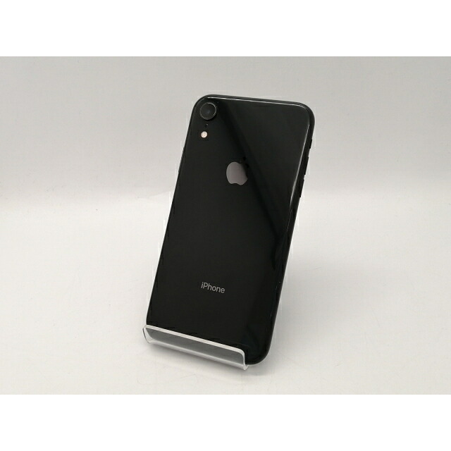【中古】Apple SoftBank 【SIMロック解除済み】 iPhone XR 128GB ブラック MT0G2J/A【広島本通】保証期間１ヶ月【ランクB】