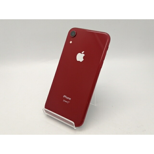 【中古】Apple SoftBank 【SIM鍵を掛ける取りけす済み】 iPhone XR 64GB (PRODUCT)RED MT062J/A【広島本通】引き受ける継続期間１ヶ月【序列付けるC】