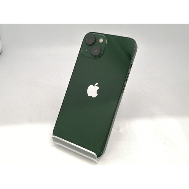 【中古】Apple au 【SIMフリー】 iPhone 13 128GB グリーン MNGG3J/A【広島本通】保証期間１ヶ月【ランクB】