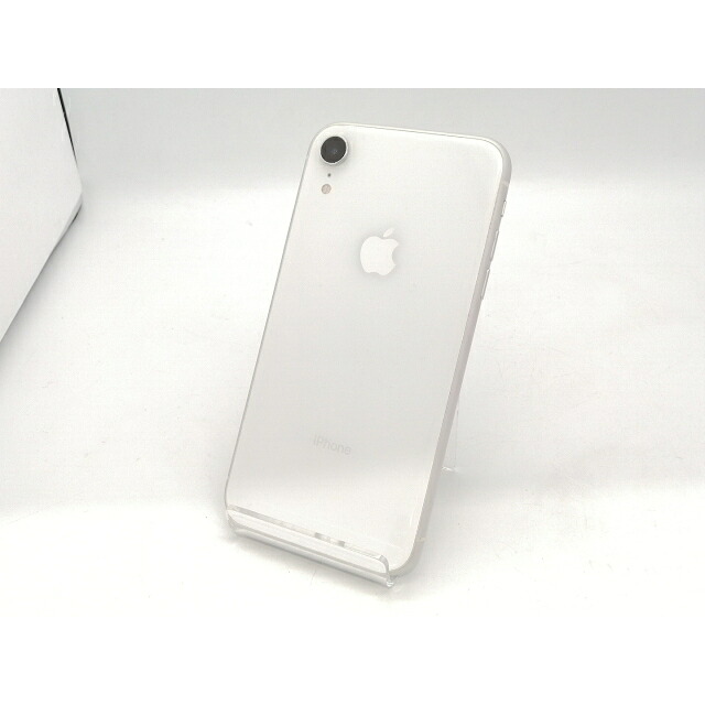 【中古】Apple 外国で版 【SIM無償性】 iPhone XR 128GB 白いこと【広島本通】引き受ける継続期間１ヶ月【序列付けるC】