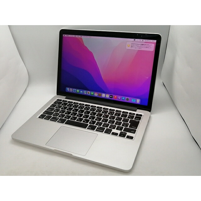 【中古】Apple MacBook Pro 13in Corei5:2.7GHz Retina見せびらかす模範例 MF840J/A (Early 2015)【広島本通】引き受ける継続期間１ヶ月【序列付けるC】