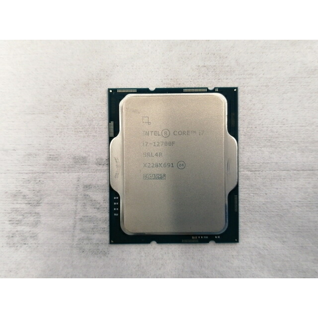 【中古】Intel Core i7-12700F(2.1GHz) Box LGA1700/12C(P:8C/E:4C)/20T/L3 30M/PBP65W【広島本通】引き請ける継続期間１週