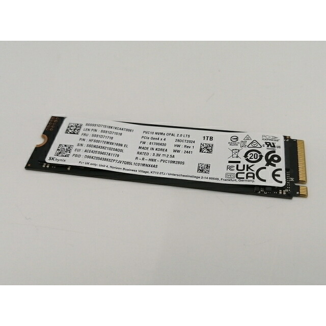 【中古】各社 1TB SSD (M.2 2280/PCIe4.0 NVMe)【小倉駅前】保証期間１週間｜じゃんぱら店