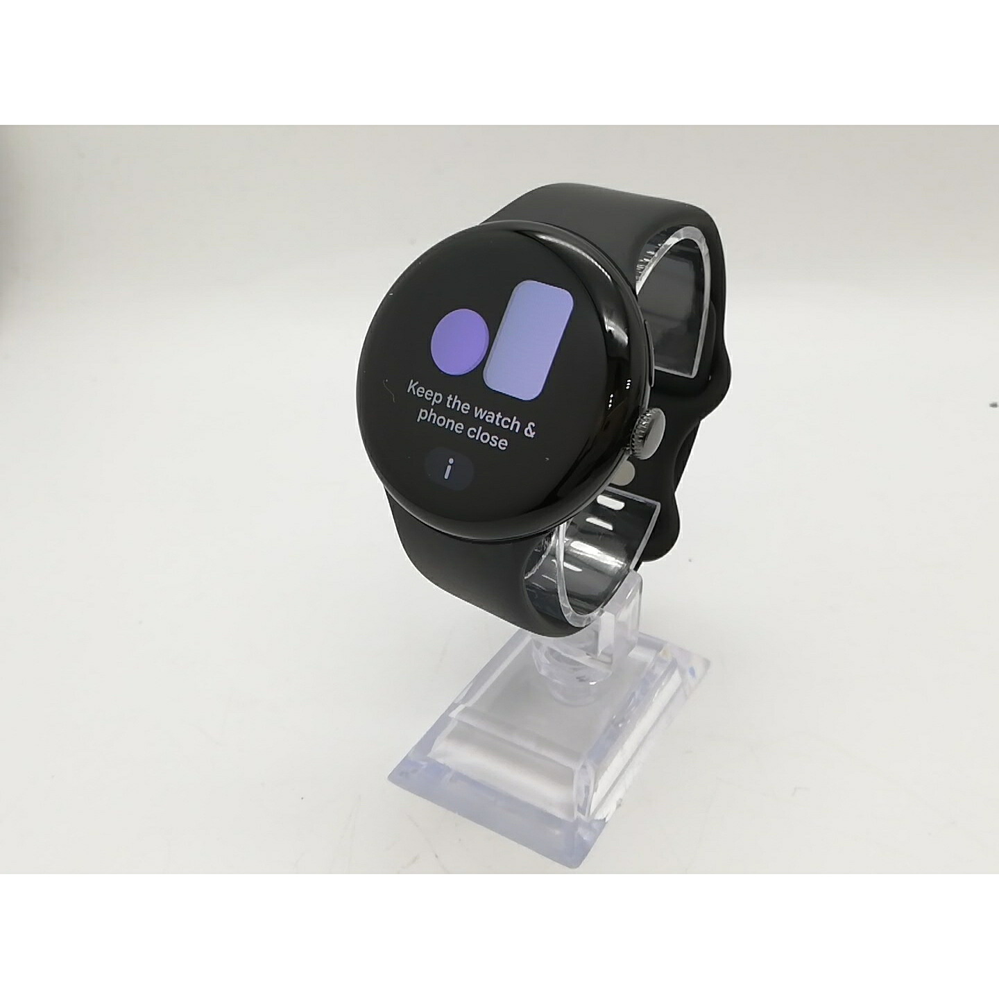 【中古】Google Pixel Watch4 LTE青写真 45粍 Matte Black 軽銀入れもの/Obsidian 積極的 ダンス楽隊【アリオ倉敷】引き受ける継続期間１ヶ月【価値づけるB】