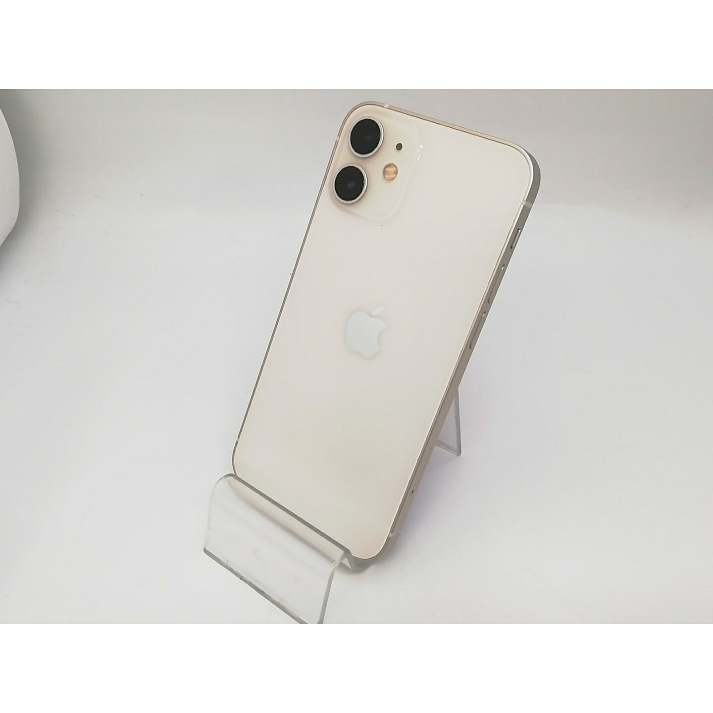 【中古】Apple au 【SIMロック解除済み】 iPhone 12 mini 128GB ホワイト MGDM3J/A【アリオ倉敷】保証期間１ヶ月【ランクB】