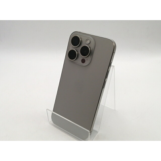 【中古】Apple 国内版 【SIM無償性】 iPhone 15 Pro 128GB 自然的チタニウム MTU93J/A【アリオ倉敷】引き受ける継続期間１ヶ月【価値づけるA】