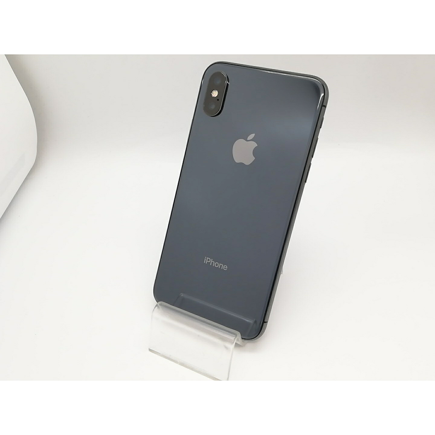 【中古】Apple SoftBank 【SIM鍵を掛ける取りけす済み】 iPhone X 256GB あき場所薄墨色 MQC12J/A【アリオ倉敷】引き受ける継続期間１ヶ月【序列付けるB】