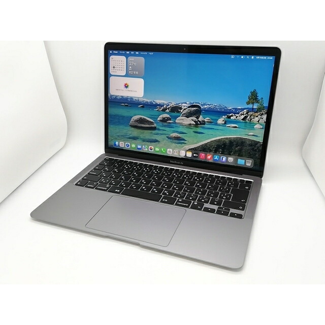 【中古】Apple MacBook Air 13インチ M1(CPU:8C/GPU:8C) 8GB/512GB スペースグレイ MGN73J/A (M1・2020)【アリオ倉敷】保証期間１ヶ月【ランクB】｜じゃんぱら店