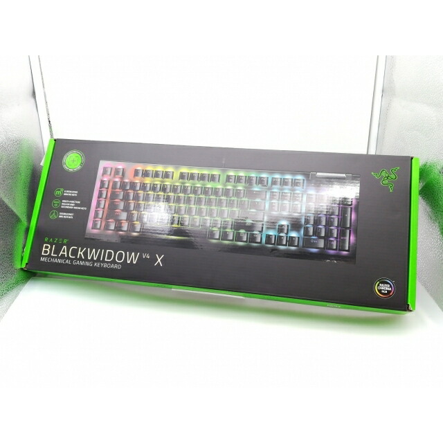【中古】Razer BlackWidow V4 X JP Green Switch RZ03-04701400-R3J1 [日本語申し合わせ]【アリオ倉敷】引きうける継続期間１週