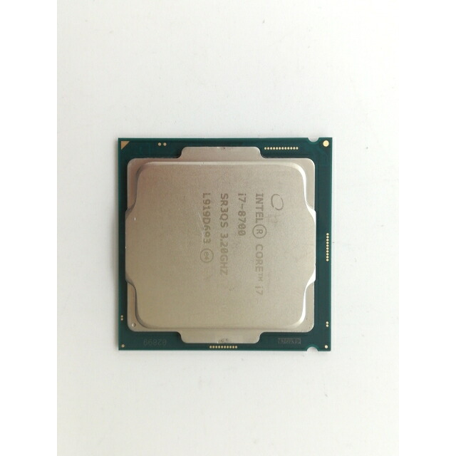 【中古】Intel Core i7-8700 (3.2GHz/TB:4.6GHz) bulk LGA1151/6C/12T/L3 12M/UHD630/TDP65W【アリオ倉敷】保証期間１週間 12,305円