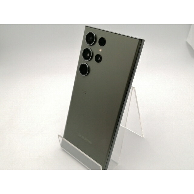 【中古】SAMSUNG au 【SIMフリー】 Galaxy S23 Ultra グリーン 12GB 256GB SCG20【川崎駅前】保証期間１ヶ月【ランクC】