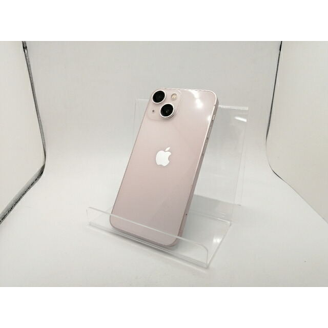 【中古】Apple au 【SIMフリー】 iPhone 13 mini 128GB ピンク MLJF3J/A【川崎駅前】保証期間１ヶ月【ランクC】