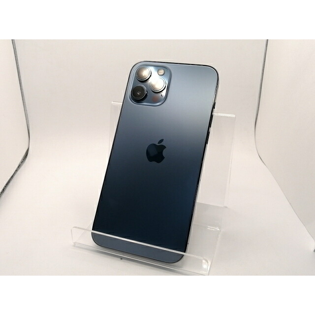 【中古】Apple au 【SIMロック解除済み】 iPhone 12 Pro Max 128GB パシフィックブルー MGCX3J/A【川崎駅前】保証期間１ヶ月【ランクC】