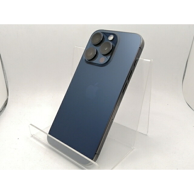 【中古】Apple SoftBank 【SIMフリー】 iPhone 15 Pro 128GB ブルーチタニウム MTUA3J/A【川崎駅前】保証期間１ヶ月【ランクC】｜じゃんぱら店