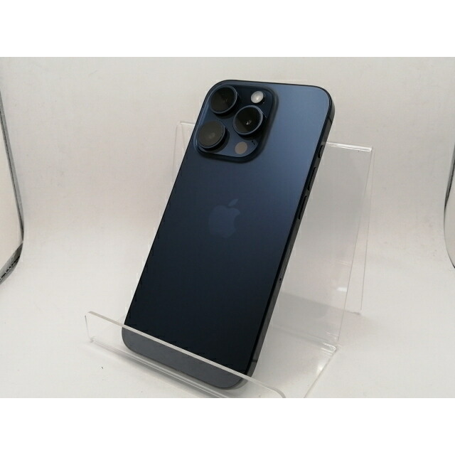 【中古】Apple 国内版 【SIM無償性】 iPhone 15 Pro 128GB 青色チタニウム MTUA3J/A【川崎駅前】引き受ける継続期間１ヶ月【価値づけるA】