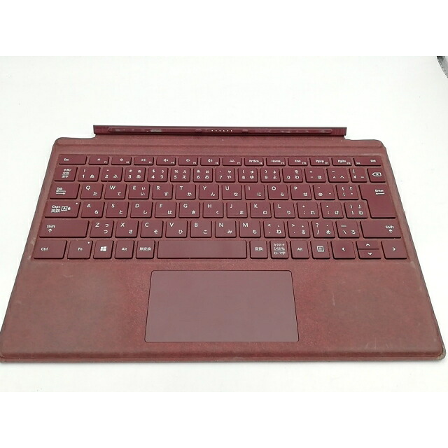 【中古】Microsoft Surface Pro Signature 手合い 押しかぶせる FFP-00059 (Pro3/Pro4/Pro第5時人/Pro6/Pro7/Pro7+用) バーガンディ【川崎駅前】引き受ける継続期間１週