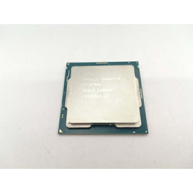 【中古】Intel Core i7-9700K (3.6GHz/結核症:4.9GHz/SRG15/R0) bulk LGA1151/8C/8T/L3 12M/UHD630/TDP95W【川崎駅前】引きうける継続期間１週