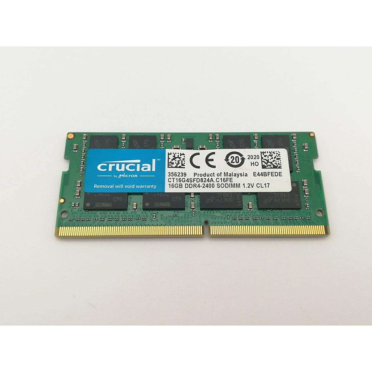 【中古】260PIN 16GB DDR4-2400(パソコン4-19200) SODIMM 【万覚え帳パソコン用】【川崎駅前】引きうける継続期間１週