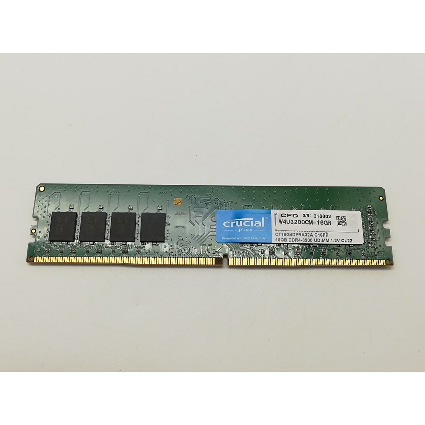 【中古】DDR4 16GB マイコン4-25600(DDR4-3200)【勉強机いの一番マイコン用】【川崎駅前】引き請ける継続期間１週